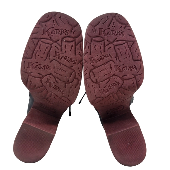 Korks Woman's size 8M leather upper 3/4 platform mertle bootie - Picture 12 of 14